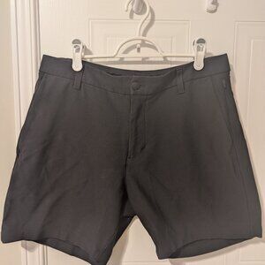 Lululemon Commission Shorts Black Cord Textured Classic 7" Pants